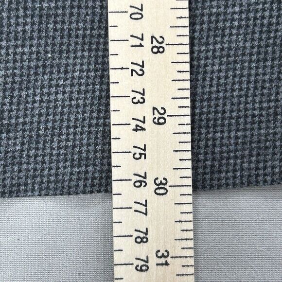 Polo Ralph Lauren Shirt Men L Gray Black Houndstooth Pima Cotton Long Sleeve 90s - Picture 8 of 12